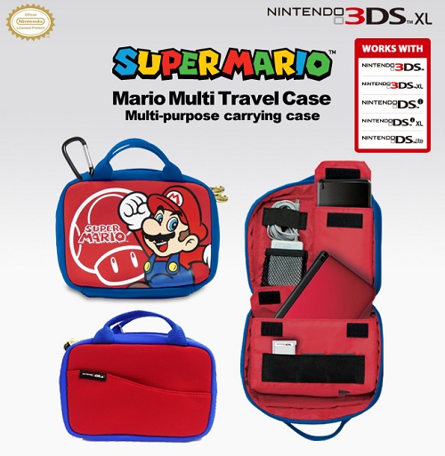 Bolso 3Ds XL Hori Mario Rojoazul 